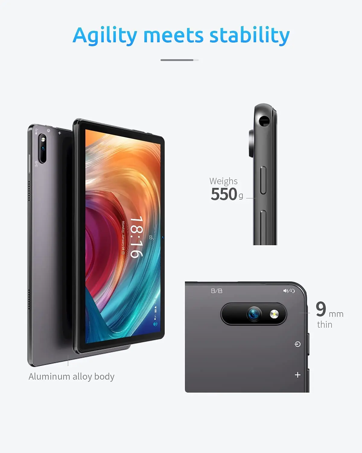 Планшет BMAX i10 на Android 10 восемь ядер экран 1 дюйма 4 Гб + 64 ГБ | Компьютеры и офис