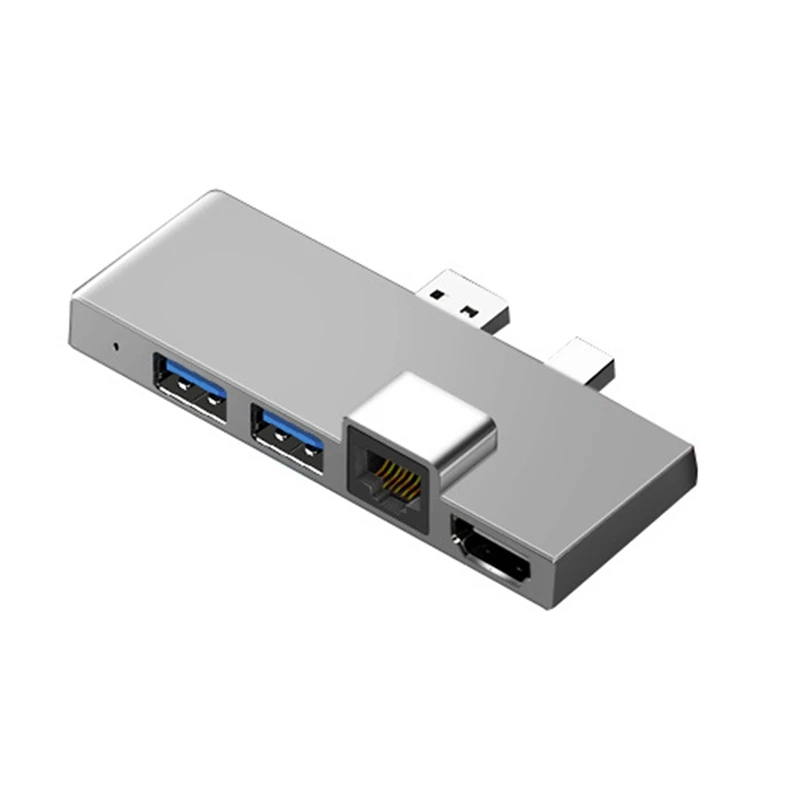 

USB-C Hub для Surface Pro 3/4/5 6 Type-C до 4K HDMI-совместимый/Gigabit Ethernet /USB3.1/SD TF Hub Splitter