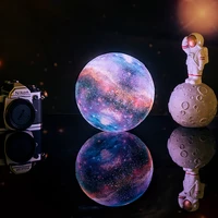 dropship new arrival 3d print star moon lamp colorful change touch home decor creative gift usb led night light galaxy lamp