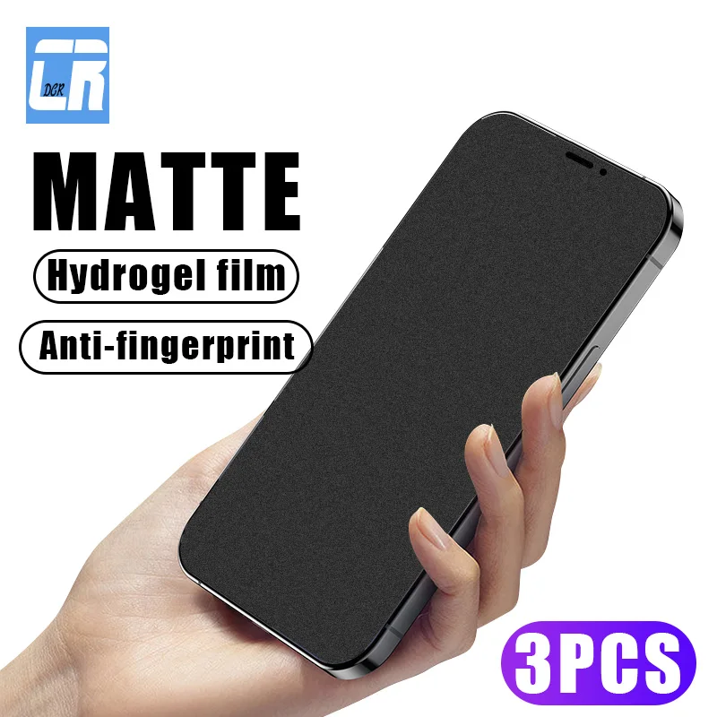 

1-3 шт. матовая защитная пленка без отпечатков пальцев для iPhone 11 12 Pro XS Max Защитная Гидрогелевая пленка для iPhone XR X 13 Mini без стекла