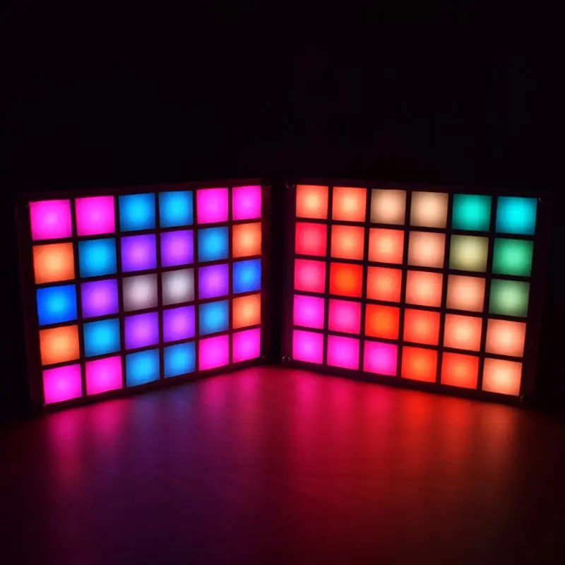 

LED DIY Digital Music Spectrum Display Kit Module LED Equalizer Music Spectrum Colorful Palette Clock DIY Electronic Kit