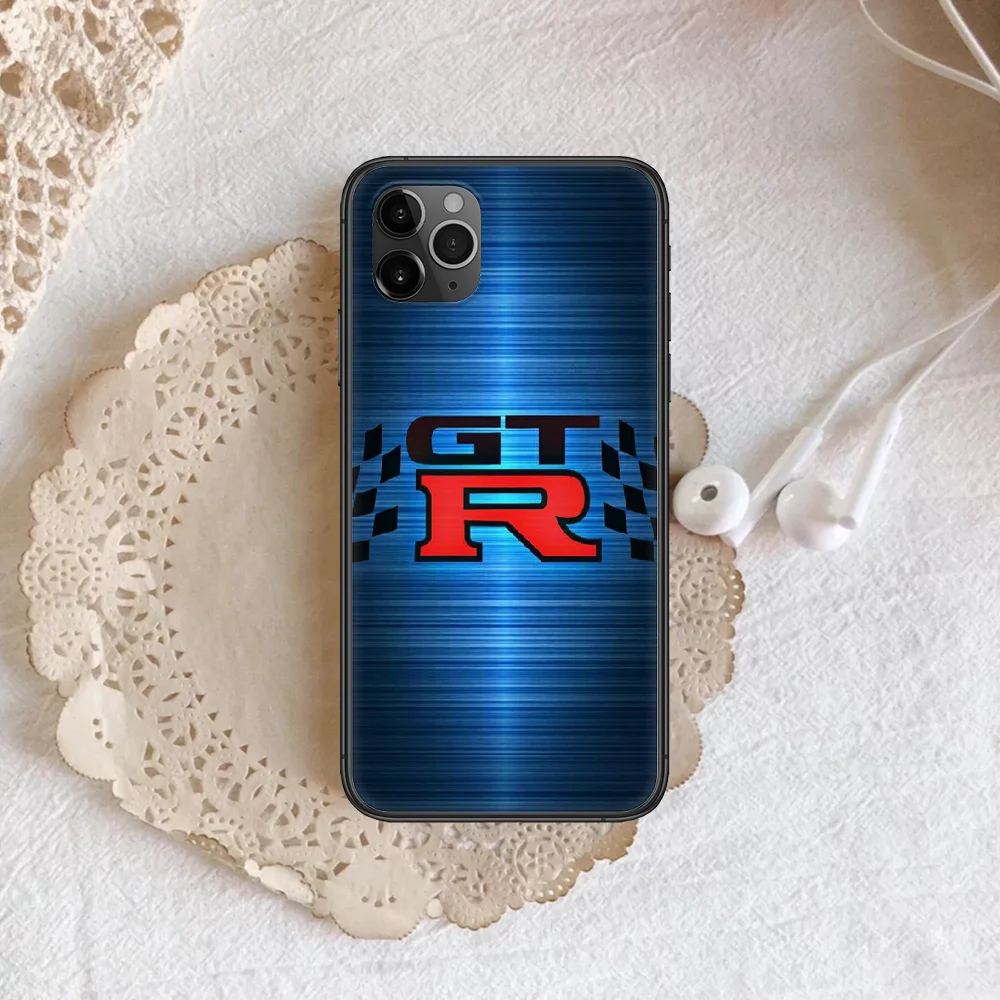 

Cool GTR Car Phone Case Cover Hull For iphone 5 5s se 2020 6 6s 7 8 12 mini plus X XS XR 11 PRO MAX black Cover Tpu Waterproof