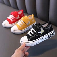 2020 autumn small butterfly childrens canvas shoes all match student casual sports shoes canvas shoes cartoon kids girls shoes