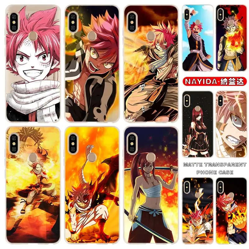 

Soft Silicone Case For Xiaomi Redmi Note 11 10 9 8 7 Pro Max 10s 9s 8t 4G 5Gr Anime Manga Fairy Tail Fundas