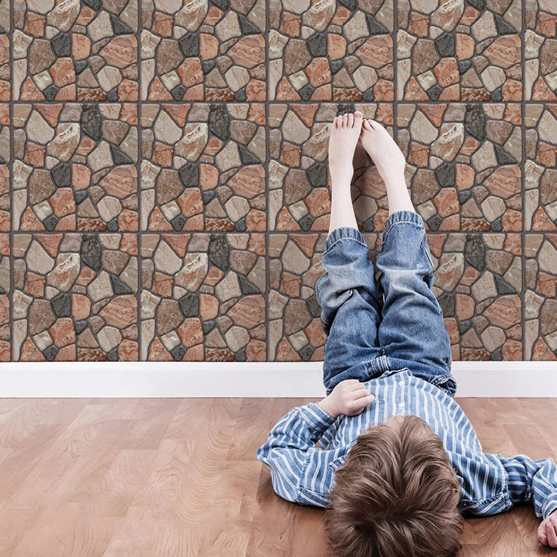 3D обои мраморная кирпичная кожура и самоклеющиеся наклейки на стены водостойкие