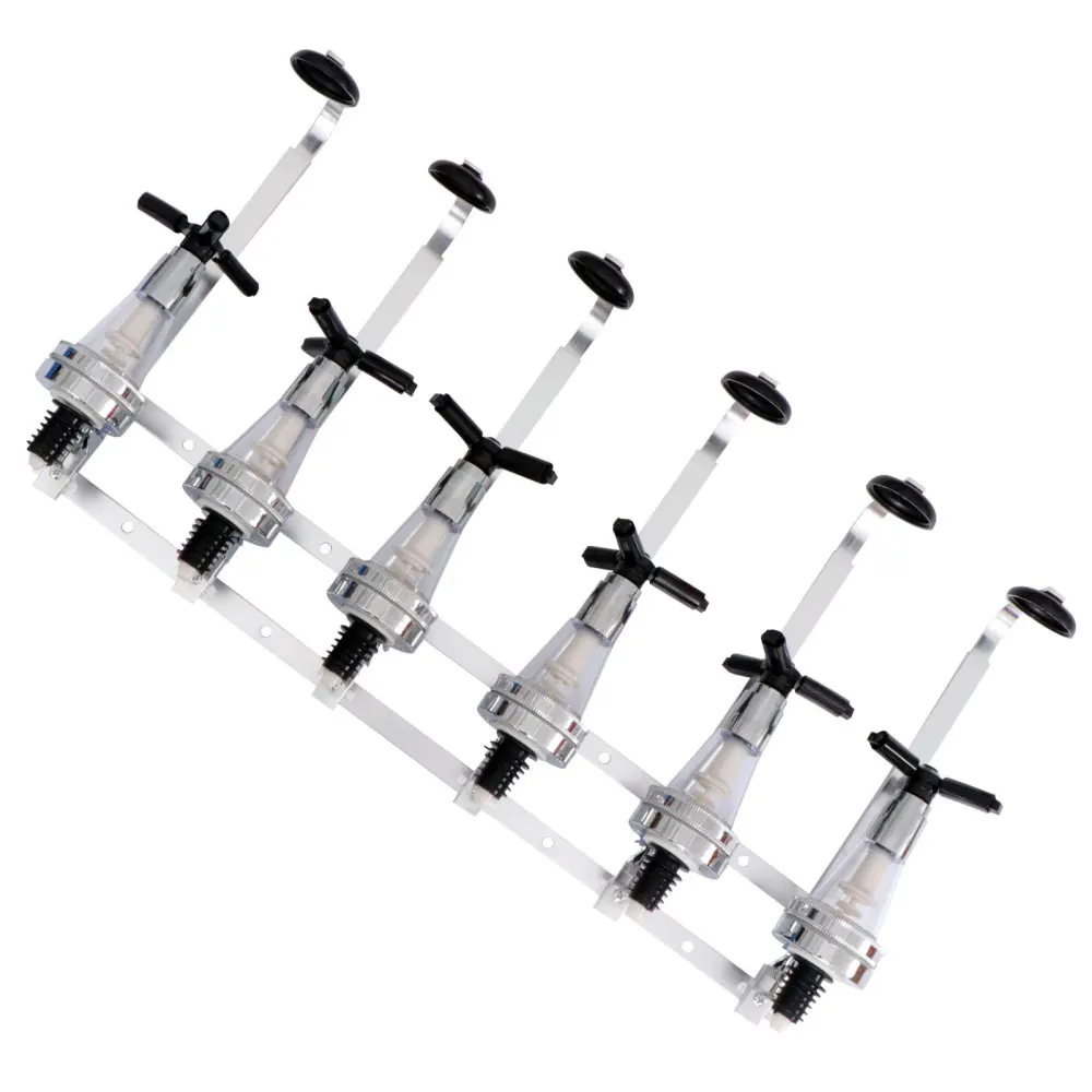

6-Bottle Dispenser Wall Mounted Bottle Beverage Stand Wall Bracket Drink Beer Dispenser