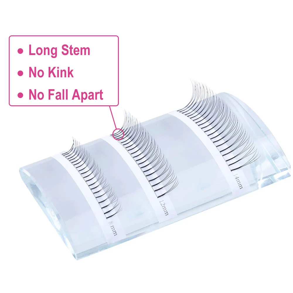 2 чехла/партия предварительно сделанные объемные вееры для наращивания ресниц 0