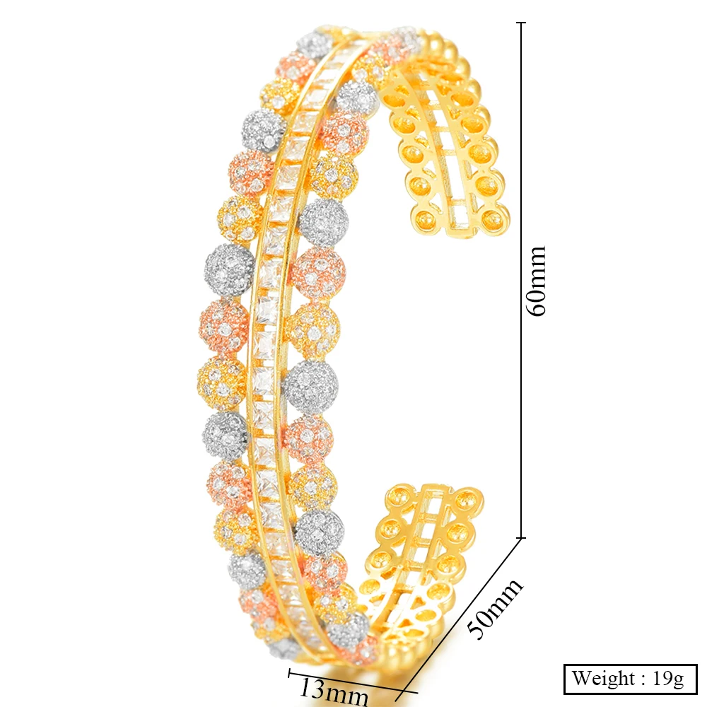 

Brand Super New Design Fine Classic Open Bangle stackable for Women Wedding Anniversary Party Show Jewelry Ladies Gift