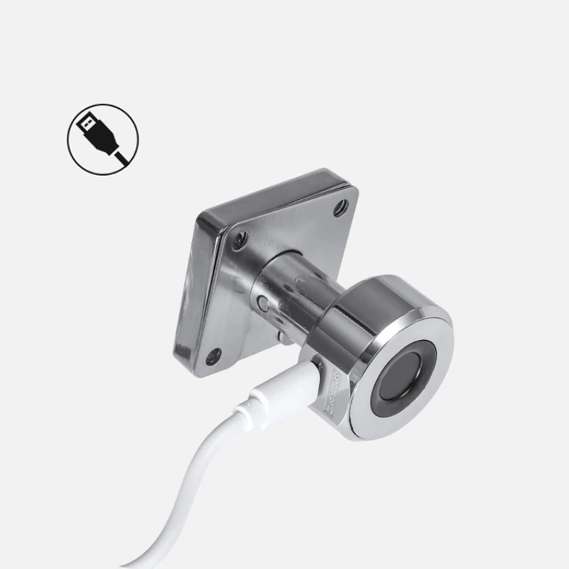 

New T21/T22 Zinc Alloy Panel Fingerprint Drawer Lock Wardrobe Lock Electronic Lock Smart Office Drawer Fingerprint Smart Home