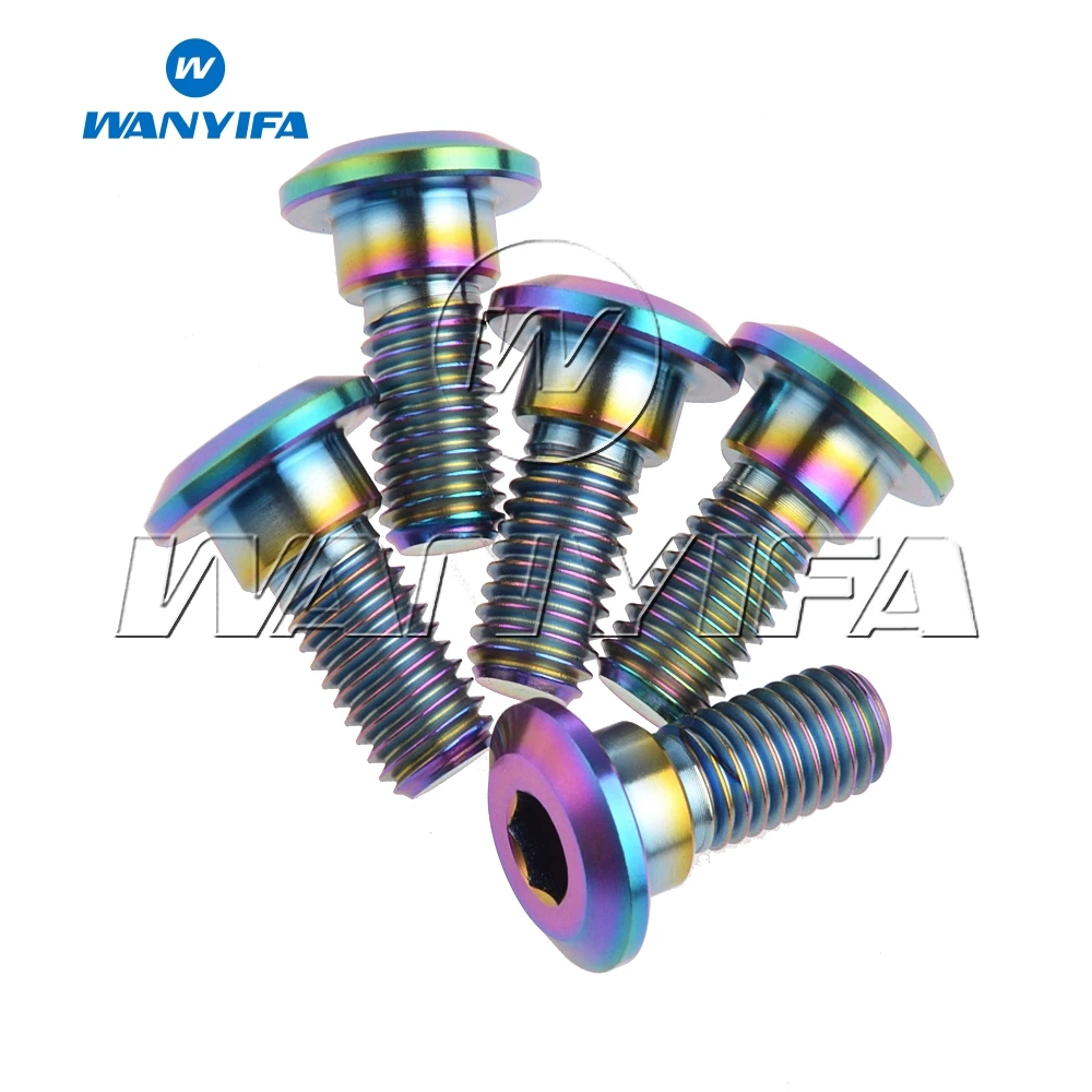 Wanyifa 5 шт./лот M8 x 22 мм титановые болты с шестигранной головкой для Suzuki болты дискового тормоза ротора