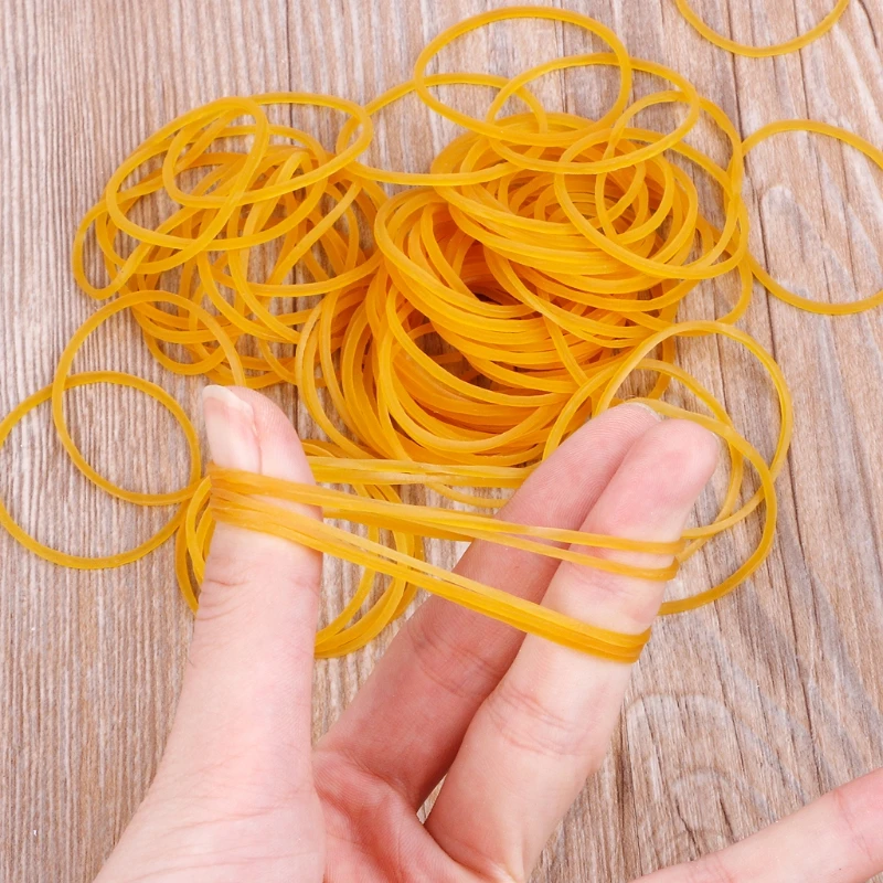 

F2TA 100 PCS/Bag High Quality Office Rubber Ring Rubber Bands School Office Supplies