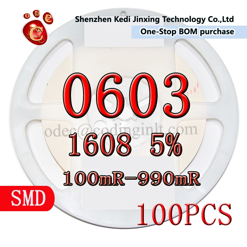 0603 1608 5% SMD резистор 100 шт. 0.1R 0.12R 0.15R 0.2R 0.24R 0.3R 0.33R 0.36R 0.39R 0.43R 0.47R 0.51R 0.56R 0.62R 0.68R |