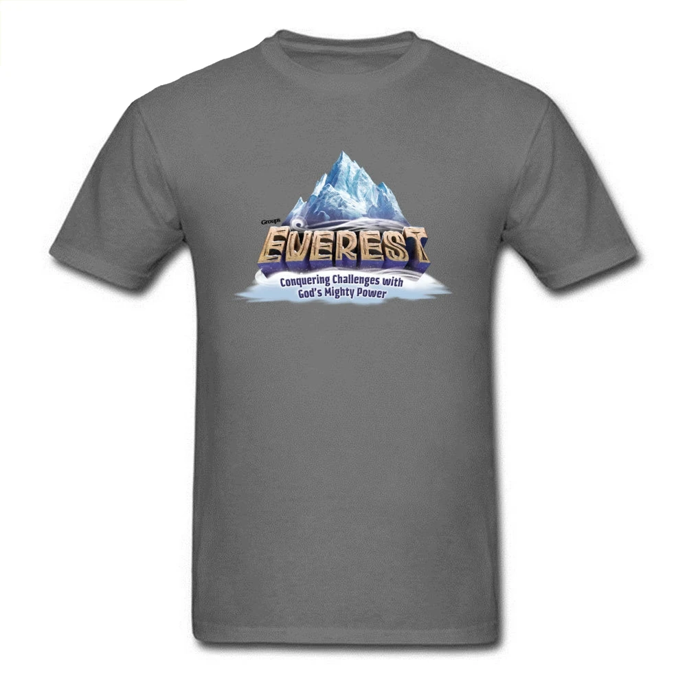 

Team T-shirt Custom Men 100% Cotton T Shirt Fitness Tops & Tees Conquer The Highest Mountain Adult Cool Clothes Black Grey