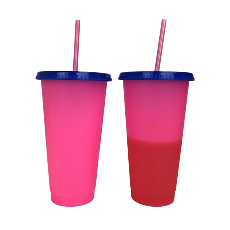 

5 Cups Color Changing Cold Reusable Temperature Color Changing Cup