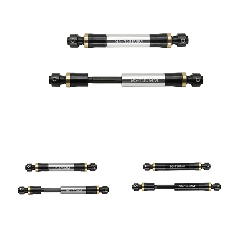 

2PCS Heavy Duty Metal CVD Drive Shaft 95-130mm for 1/10 RC Crawler Car Axial SCX10 SCX10 III Wraith RR10 Parts