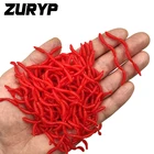 ZURYP 4 секции червь приманка в форме земляного червя приманка-личинка для рыбалки с прорезом для рыбалки, мягкие блесны на удочку запах черви свечение креветки рыбные приманки
