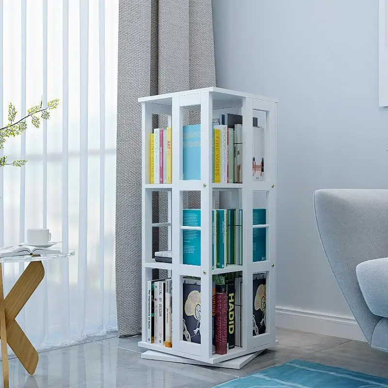 Детская книжная полка Dekoration Vitrina мебель потертая деревянная вращающаяся стойка