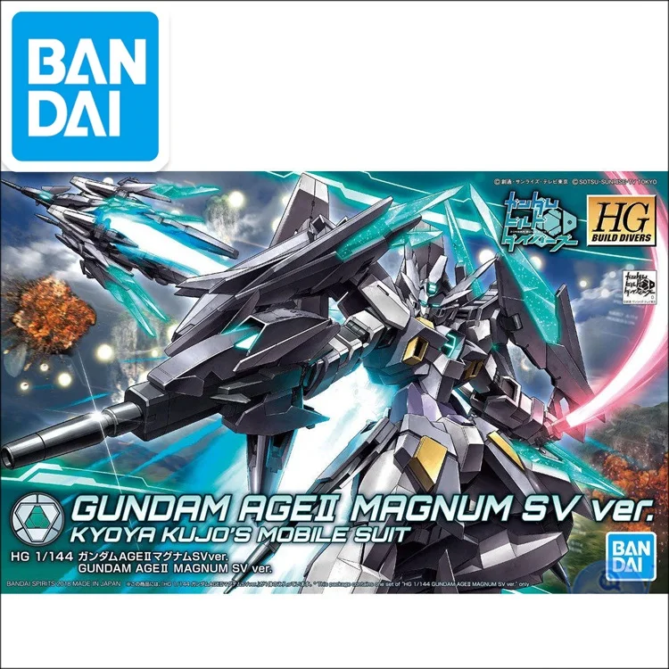Оригинальная японская модель Gundam HG 1/144 AGE II MAGNUM SV Ver. Мобильный костюм GUNDAM детские