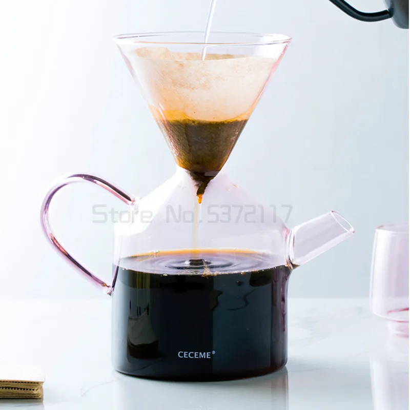 

Дорожная ручная капельная стеклянная кофейница для мокко эспрессо ручная варочная панель кофейный Перколятор для розлива кофе мокко чайни...