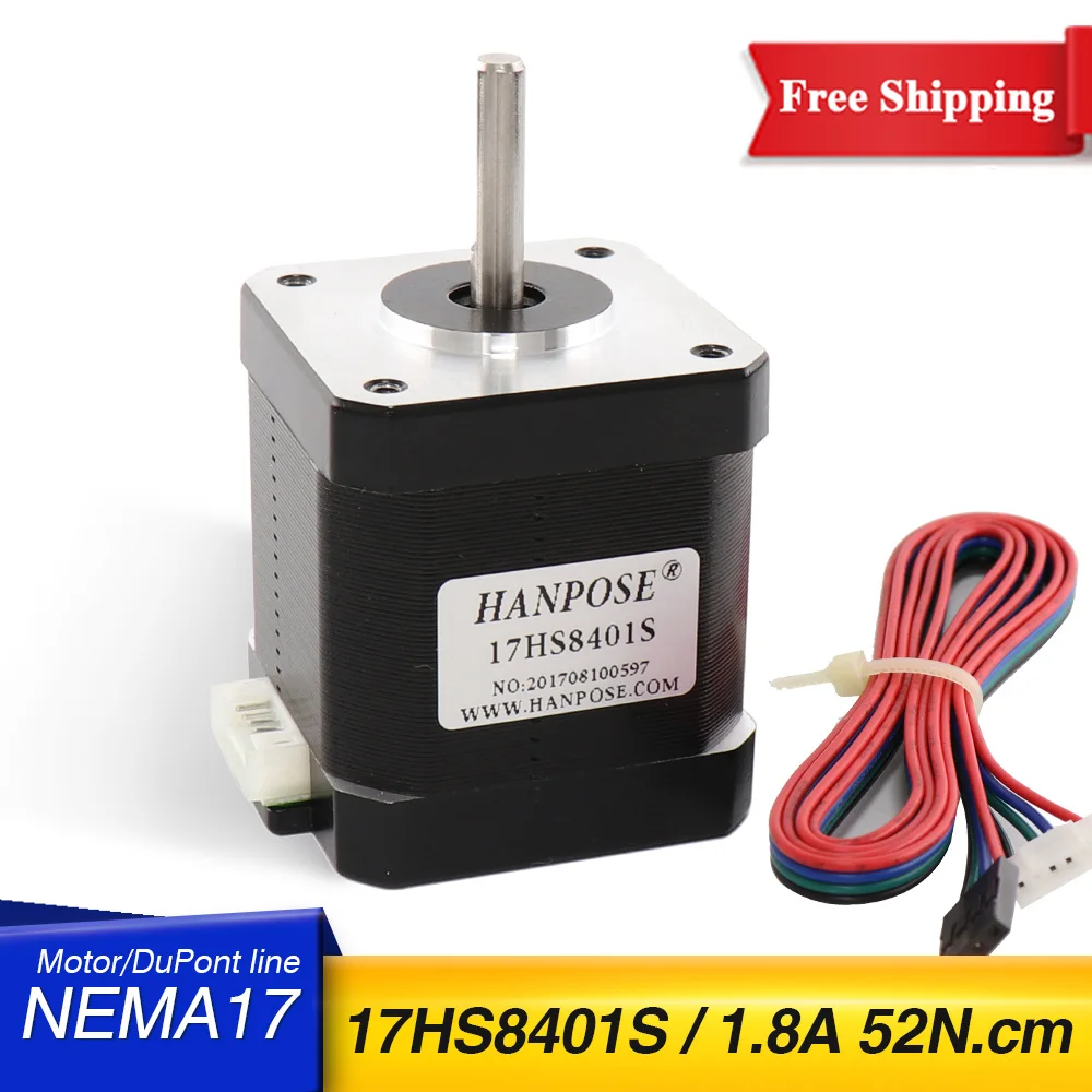 Бесплатная доставка 1 шт. шаговый мотор 4 свинец Nema17 48 мм 78Oz in 1.8A Нема 17