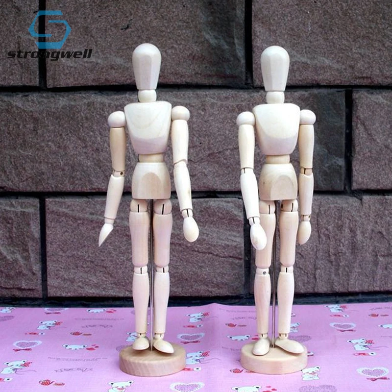 Деревянная шарнирная кукла Strongwell модель для рисования художника манекен Bjd
