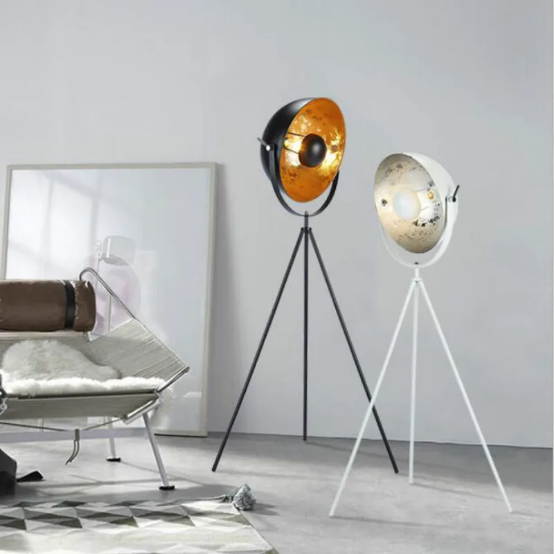 Modern LED American Tripod Floor Lamp Nordic Retro Industrial Vertical Lights for Living Room Bedroom Studio Luminaire Lighting | Лампы и