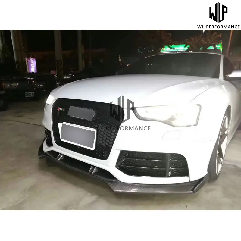 A5 RS5 автомобильный Стайлинг высококачественный сплиттер переднего бампера из
