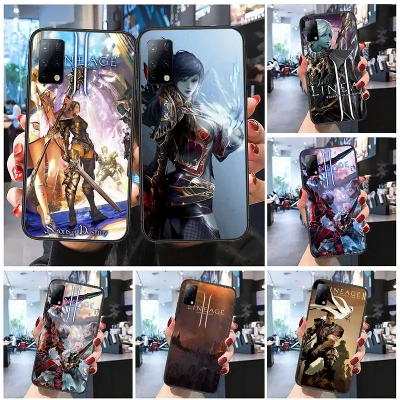 

lineage 2 DIY Luxury Phone Case for Huawei P9 P10 P20 P30 P40 lite pro plus cover