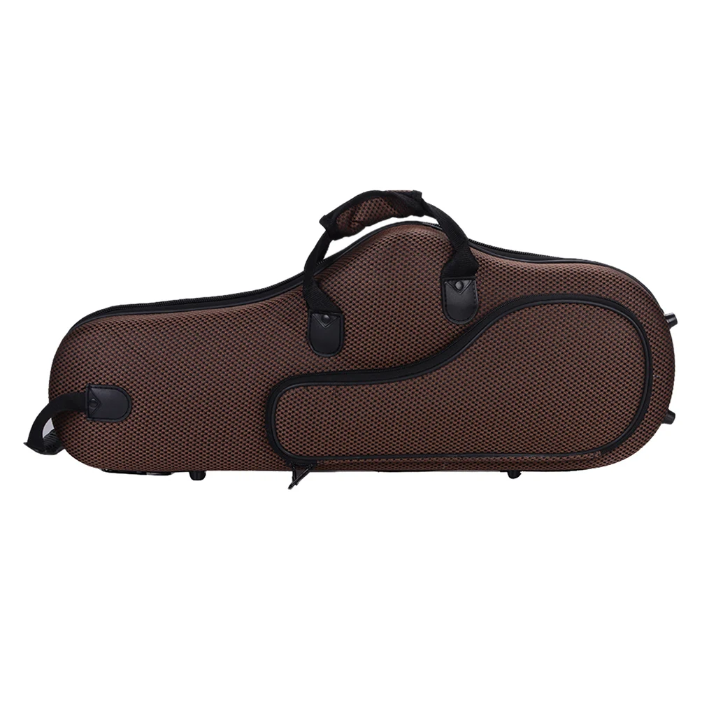 Brown Oxford Fabric Саксофон чехол для переноски сумка с плечевым ремнем инструмент аксессуар - Цвет: Brown Oxford Fabric