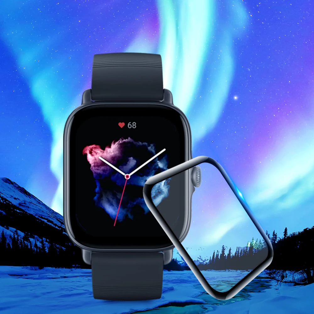 Защитная пленка из мягкого волокна для смарт-часов Amazfit GTS 3 GTS3