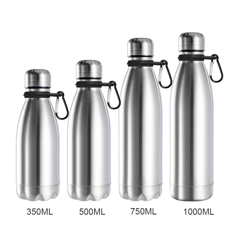 Cycling Hiking Bottles With Carabiner Ring Kids School Drink