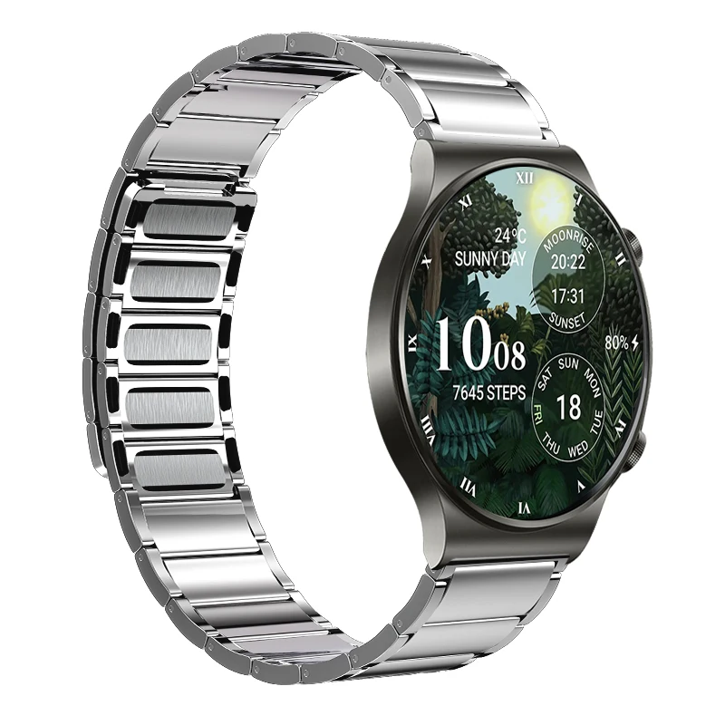 Браслет металлический для Samsung Watch 3/Gear S3/Huawei GT3 Магнитный титановый браслет из