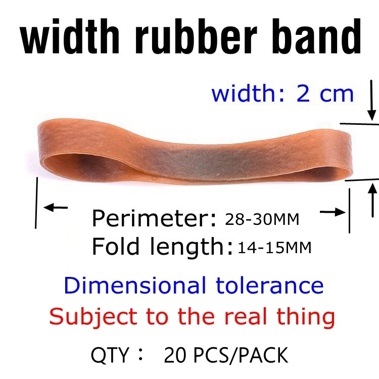 width 2cm 20pcs Резиновый растягивающийся по периметру 300x20 мм и длина складывания 160x10 мм размер натуральный ширина резиновый ремешок - Цвет: width 2cm 20pcs
