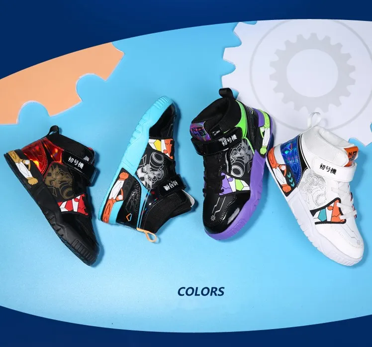 Новая детская осенне-зимняя повседневная обувь для мальчиков Evangelion Shogoki EVA-01 00 02 |