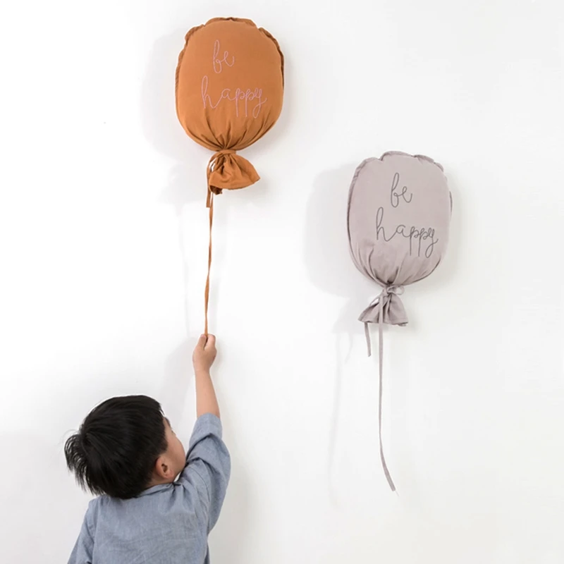 

Balloon Shape Pillow Cotton Balloon Wall Hanging Ornaments Cotton Kids Bedroom Decorative Accessories Birthday Party Home Decor