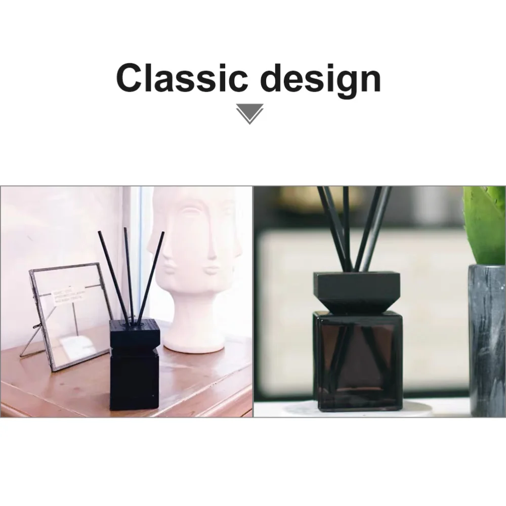 

1 Set Empty Aroma Diffuser Bottle Wooden Lid Fire Aromatherapy Bottle (100ml)