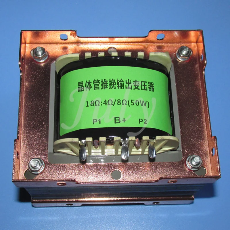 Transistor transformer input and output 25W+25W power amplifier fully discrete components impedance 7.8:1 inductance 5.5H | Обустройство