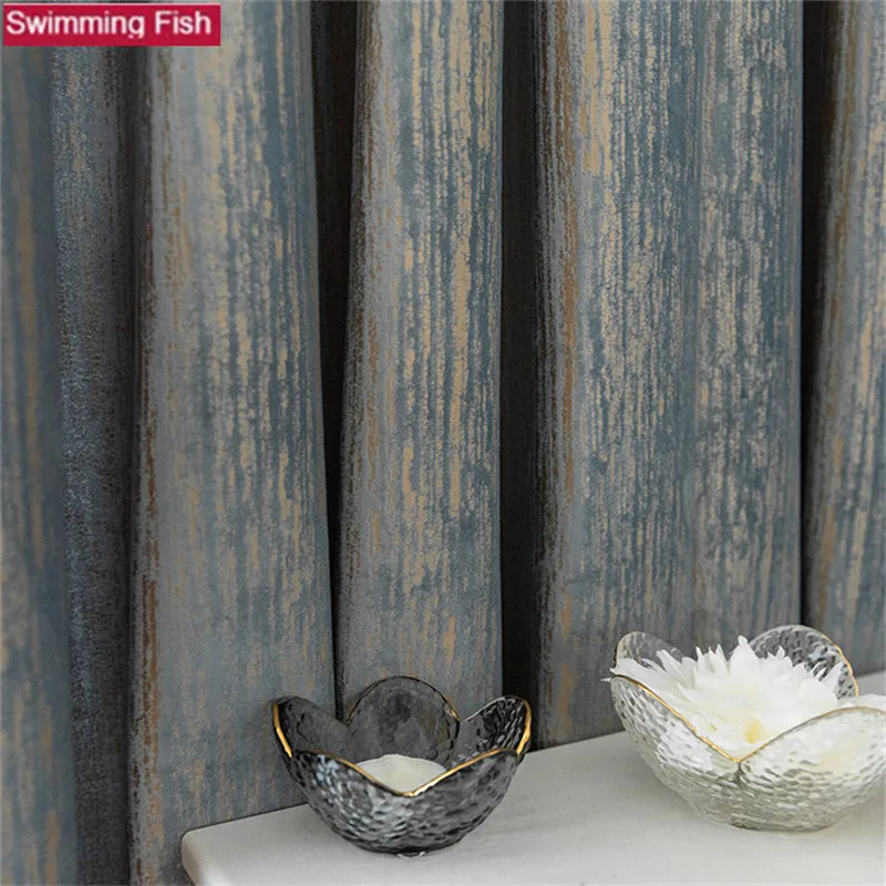 Скандинавские тяжелые шторы в стиле ретро роскошные декоративные оконные