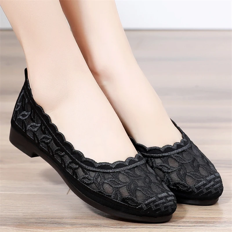 

Женские сетчатые туфли, мягкие дышащие кроссовки на плоской подошве, повседневная обувь, весна-лето 2020