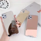 Роскошный прозрачный чехол для телефона с зеркалом для макияжа для iPhone 11 Pro Xs Max XR X, мягкий силиконовый чехол для iPhone 7 8 6S 6 Plus, чехол для девочек