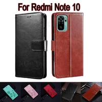 flip case for xiaomi redmi note 10 cover phone protective shell funda for xiami redmi note10 case wallet stand leather book capa