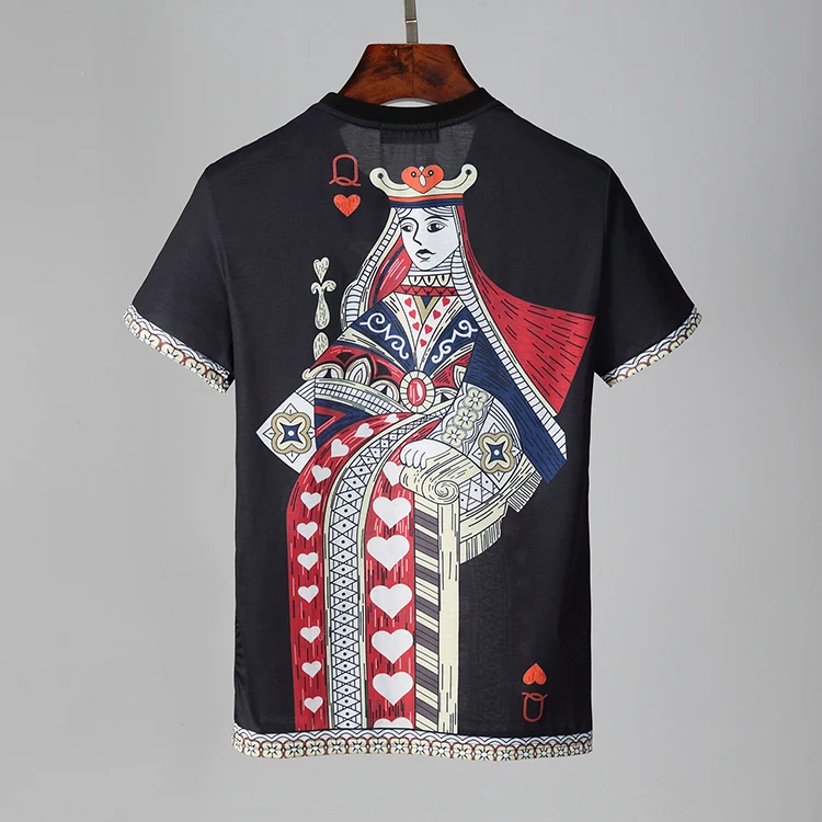 

2021 new Short Sleeve T Shirt Men 2021 Summer High Quality Queen Print Tshirt Top Tees Classic Fashion Clothes
