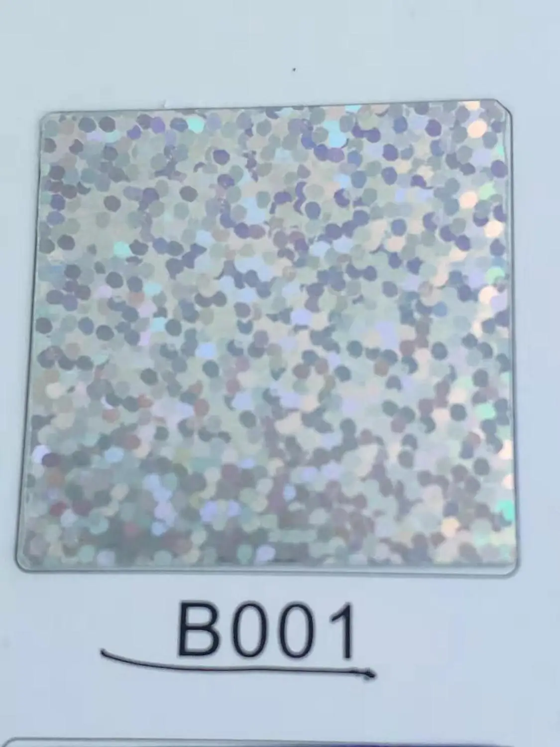 B001 1 лист, 25 см x 100 см, голограмма, теплопередача, винил, камуфляж, радуга, металлик и лазер, железная пленка, HTV футболка - Цвет: B001