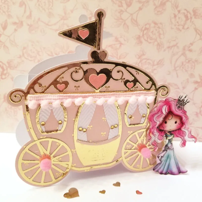 Удивительное создание Вырубные штампы Золушка карета Скрапбукинг оформление