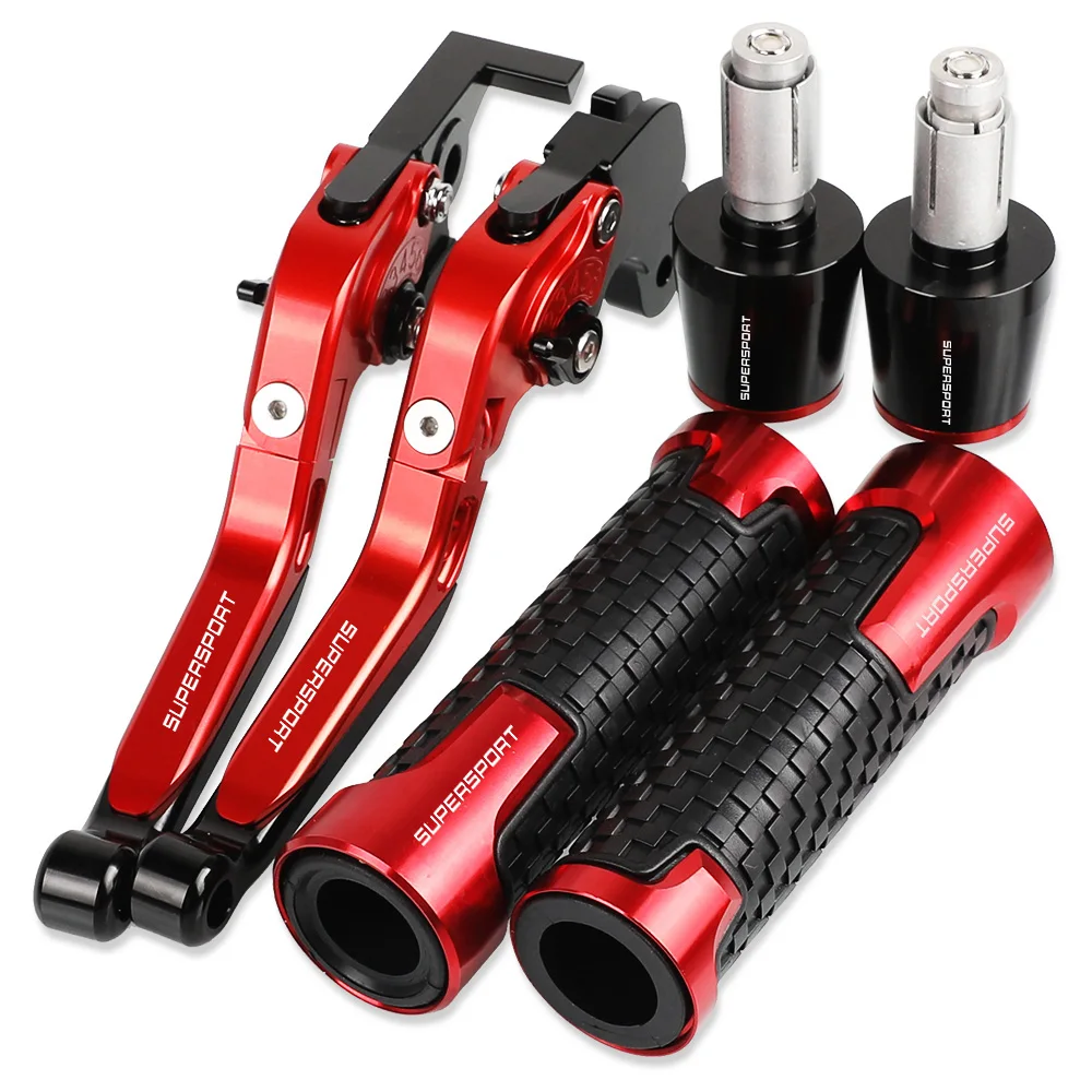 

800 Supersport Motorcycle Aluminum Brake Clutch Levers Handlebar Hand Grips ends For DUCATI 800 Supersport 2003