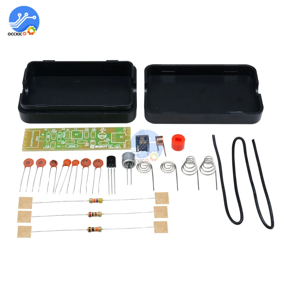 FM Frequency Module 70-110MHz 1.5V Wireless Microphone Transmitter Board Parts Kits with Shell Case | Электроника
