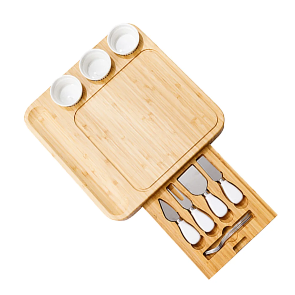 

1 Set Wooden Cheese Cutting Board Cutter Accessories Set Wooden Chopping Board