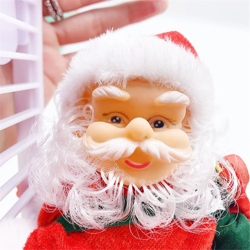 

Electric Santa Climbing Ladder Toy Christmas Kids Gift Electric Doll Decoration Christmas Home Ornament Christmas Decoration
