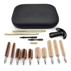 Универсальный Набор для чистки пистолета, 16 шт., для 9 мм, 22, 22, 30, 38, 40,44, 45 калибра Ca, металлическая щетка, стержень