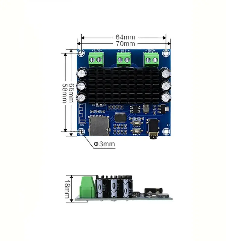 TDA7297 Bluetooth 5 0 плата цифрового усилителя мощности 2*15 Вт аудио усилитель DC 12-18 в |